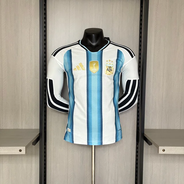 Argentina Titular 2026 Versión Jugador Manga Larga