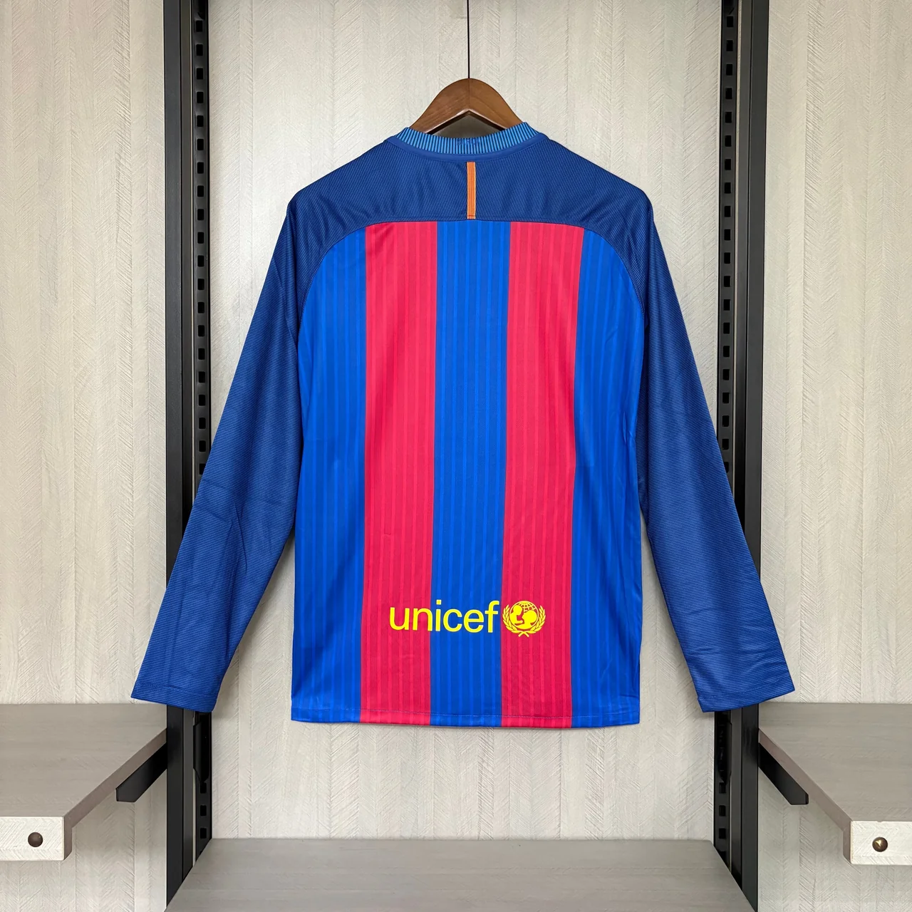 Barcelona Titular 2016-17 Retro Manga Larga, foto 2